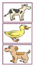 farm animals flash cards part 1