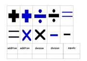 English worksheet: Numeracy Flashcards