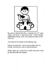 English Worksheet: Personal Details