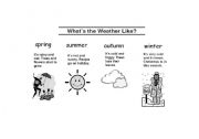 English worksheet: weather-seasons