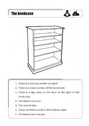 English Worksheet: Read and draw