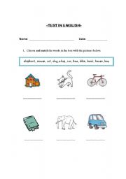 English worksheet: vocabulary-this/that-a/an