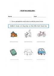 English Worksheet: vocabulary-this/that-a/an