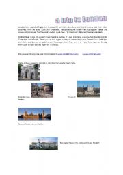 English worksheet: Trip to London