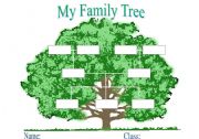 English Worksheet: family tree