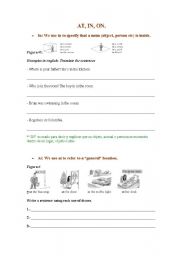 English Worksheet: Preposition of place