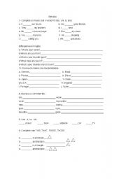 English worksheet: Review