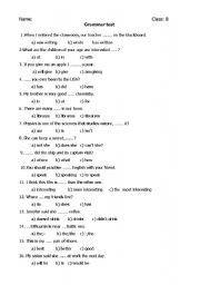 English Worksheet: Mixed tenses