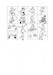 English Worksheet: bingo sports