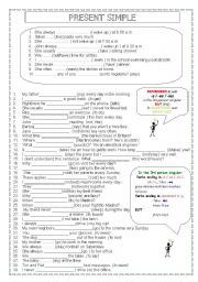 English Worksheet: PRESENT SIMPLE