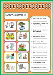 English Worksheet: comparisons