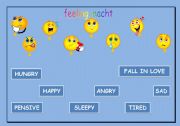 English worksheet: feeling macht