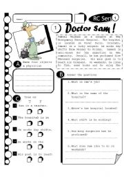 English Worksheet: RC Series 18 - Doctor Sam (Fully Editable + Answer Key)