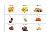 English Worksheet: food flashcards 1