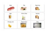 English Worksheet: food flashcards 2