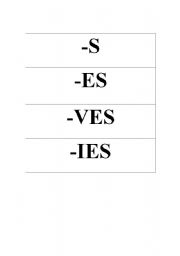 English worksheet: Plural sort