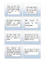 English Worksheet: THE TRAFFIC LIGHT GAME