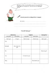 English worksheet: Physical description