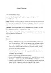 English Worksheet: Clinic Conversations