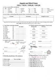 English Worksheet: demontrative pronouns exersices