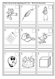 English worksheet: Phonics Qu