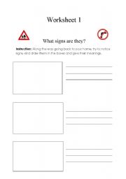 English Worksheet: Sign/ What sign are they?