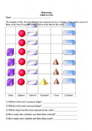 English Worksheet: Solids Picture Graph