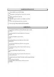 English worksheet: passive rephrasing (2)