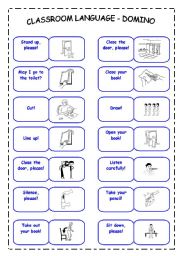 Classroom Language Domino