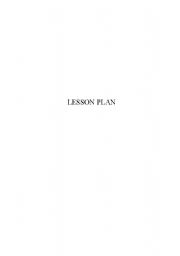 English Worksheet: Lesson plan