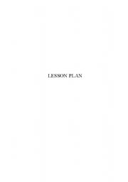 English worksheet: Lesson plan