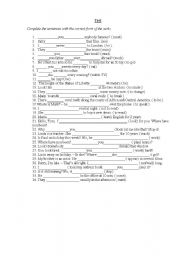 English worksheet: present times test