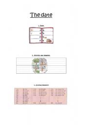 English worksheet: The date