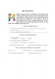 English Worksheet: My friend