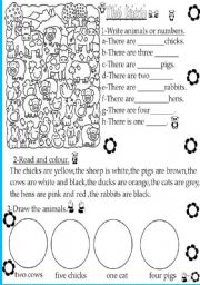 English Worksheet: the farm