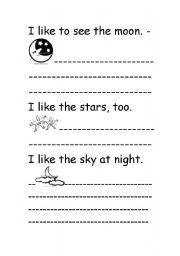 English worksheet: hand writing