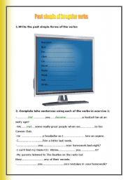 English Worksheet: Present simple of irregular verbs