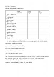 English Worksheet: Review of tenses