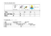 English Worksheet: Look, think and write.