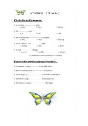 English worksheet: has to / have to