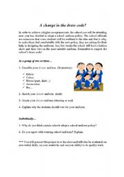 English Worksheet: Dress code