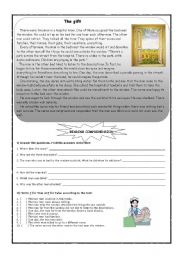 English Worksheet: The Gift