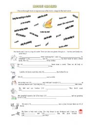 English worksheet: HOUSE CHORES 