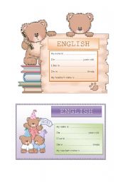 English Worksheet: Notebook covers - Back to school