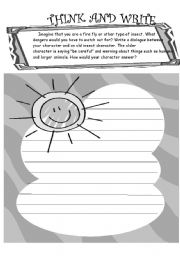 English Worksheet: writing