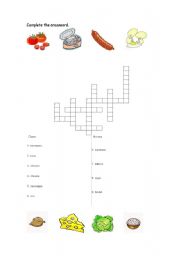 English worksheet: Food