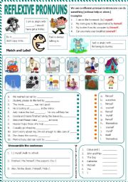 English Worksheet: REFLEXIVE  PRONOUNS