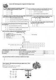 English Worksheet: euquality offers prosperity