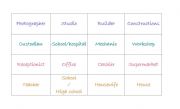 English Worksheet: Memory Game of Occupations and work places