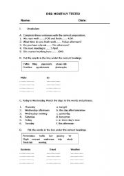 English Worksheet: business english test